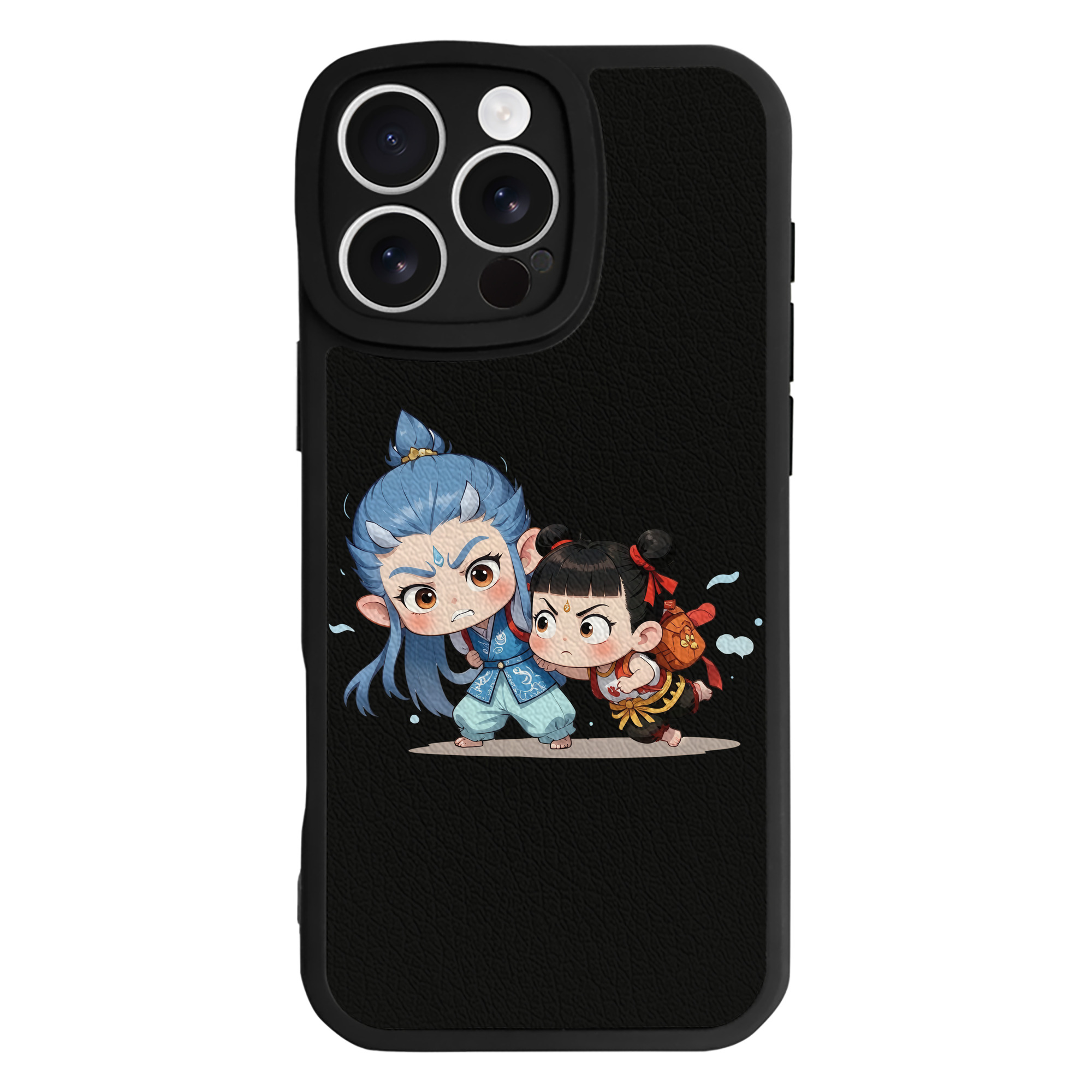 （画像用） Ne Zha 2 ナタ 魔童の大暴れ 【iPhone 16シリーズ対応】シリコンスマホケース（レザー調） 材質：シリコン